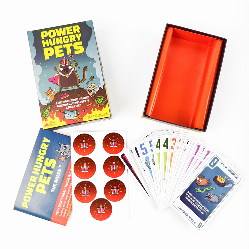 Board Game Quiz - Карточная игра Power Hungry Pets, настольная