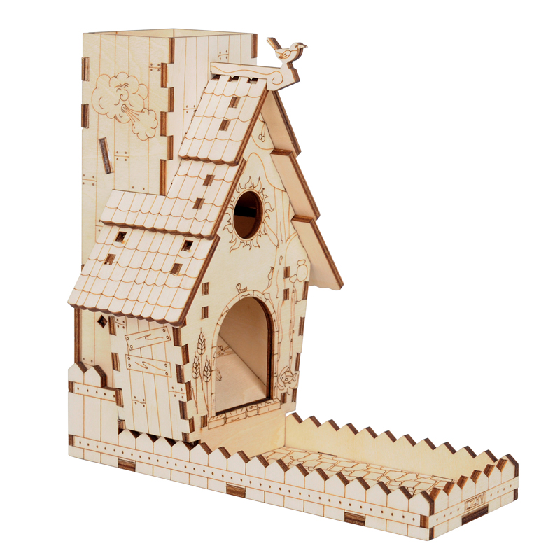 Dice Tower Wooden - Кормушка для птиц CZYY с подносом,