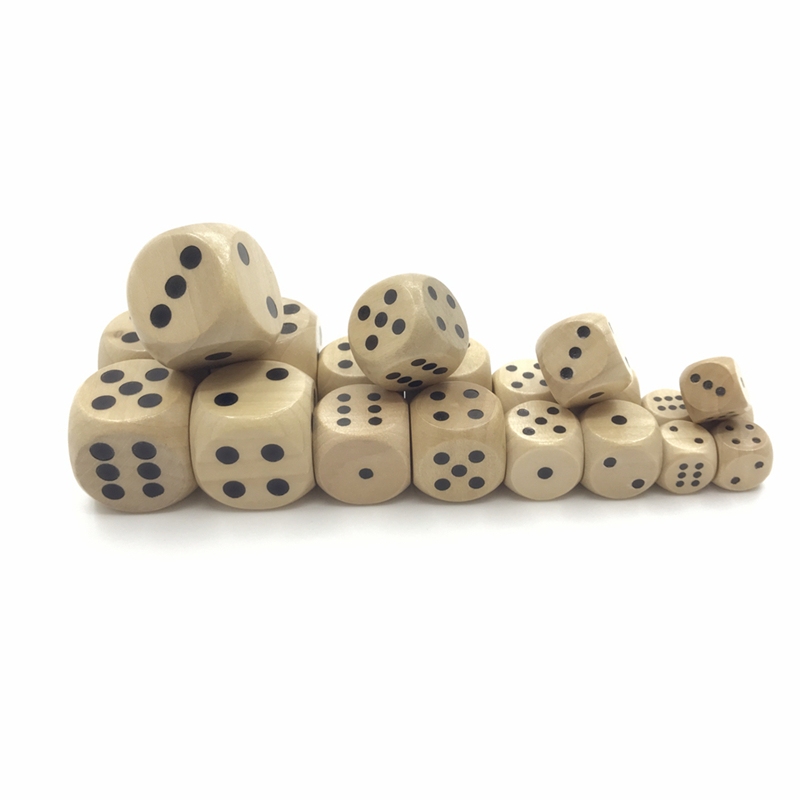 Dice Tower Wooden - Набор из 10 штук: деревянные кубики
