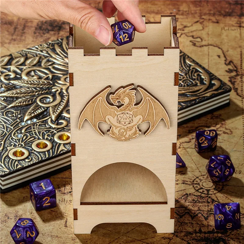 Деревянная башня для игральных – обзор и цена Dice Tower Wooden