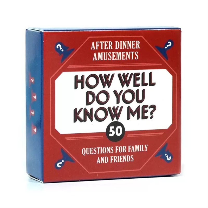 Как хорошо ты меня знаешь? 50  – обзор и цена Board Game Question