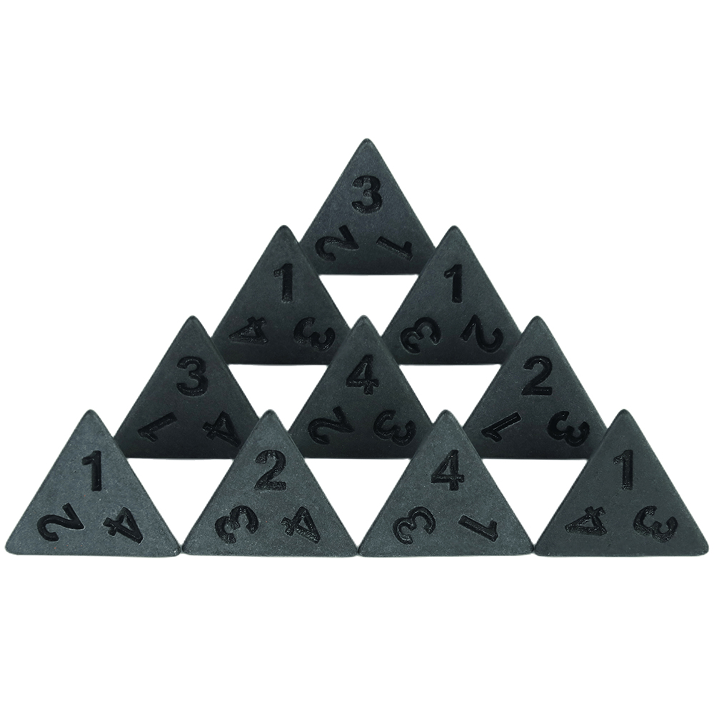 Deep черные игральные кости D4 – обзор и цена Dice Tower Wooden