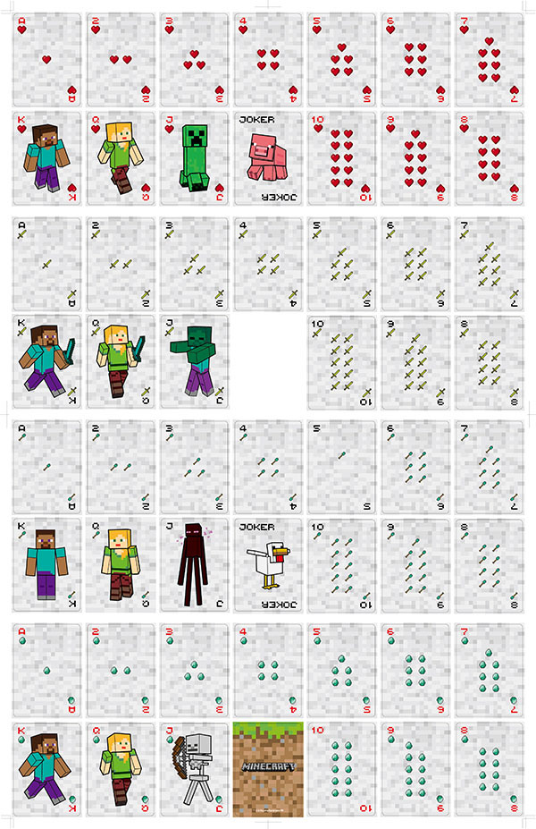 Новые игры Minecraft, игральны – обзор и цена Board Game Card